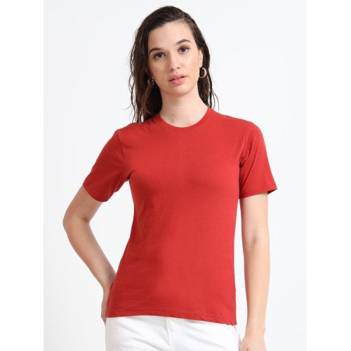 Women's Everyday Cotton Top - Red