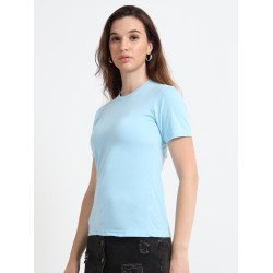 Women's Everyday Cotton Top - Mint Blue
