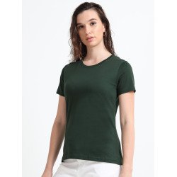 Women's Everyday Cotton Top - Forest Green