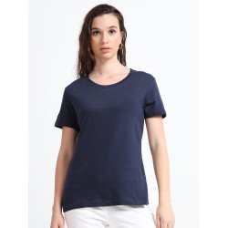 Women's Everyday Cotton Top - English Navy