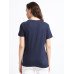 Women's Everyday Cotton Top - English Navy