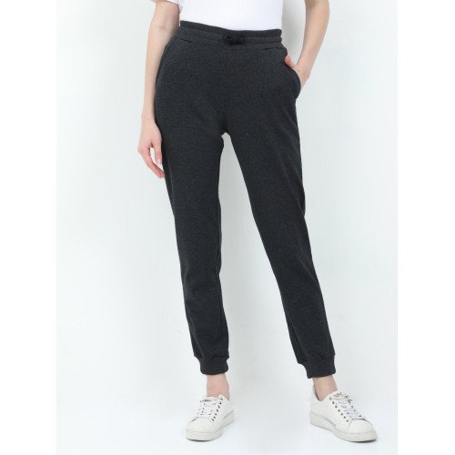 Women's Cotton Joggers - Charcoal