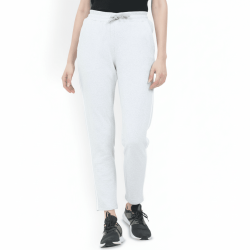 Women's Cotton Trackpants - Ecru