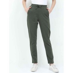 Women's Cotton Trackpants - Olive
