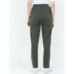 Women's Cotton Trackpants - Olive