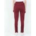 Women's Cotton Trackpants - Burgundy