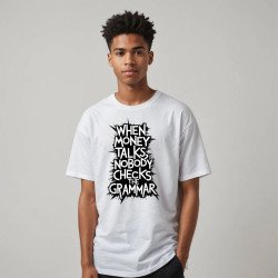 Round Neck | White | Grammar