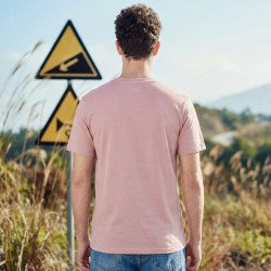 Onion Pink Plain Round Neck Tshirt