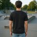 Black Plain Round Neck Tshirt