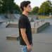 Black Plain Round Neck Tshirt