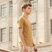 Camel Plain Round Neck Tshirt
