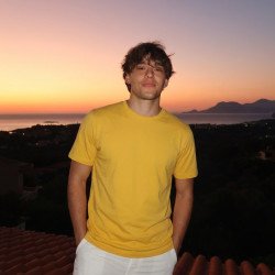 Yellow Plain Round Neck Tshirt