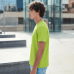 Parrot Green Plain Round Neck Tshirt