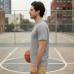 Space Grey Plain Round Neck Tshirt
