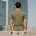 Olive Plain Round Neck Tshirt