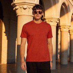 Red Plain Round Neck Tshirt