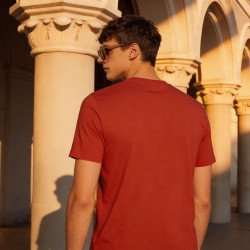 Red Plain Round Neck Tshirt