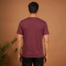 Maroon Plain Round Neck Tshirt