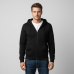 Zippered Hoodie | Black