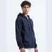 Zippered Hoodie | Navy