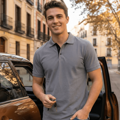Golfer | Mens Polo | Grey
