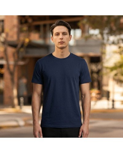 Bamboo Cotton Tee — Dusk