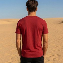 Bamboo Cotton Tee — Ember