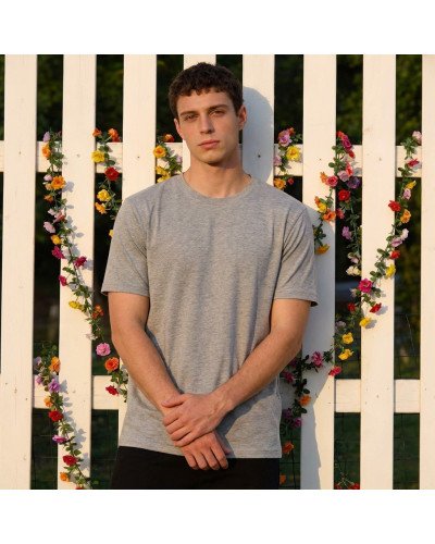 Bamboo Cotton Tee — Ash