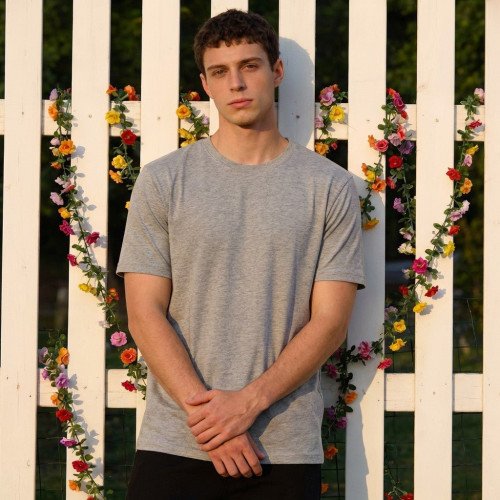 Bamboo Cotton Tee — Ash
