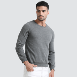 Sweatshirt | Mens | Grey Melange
