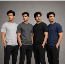 Mens Round Neck | Combo | Super Value Pack Of 4