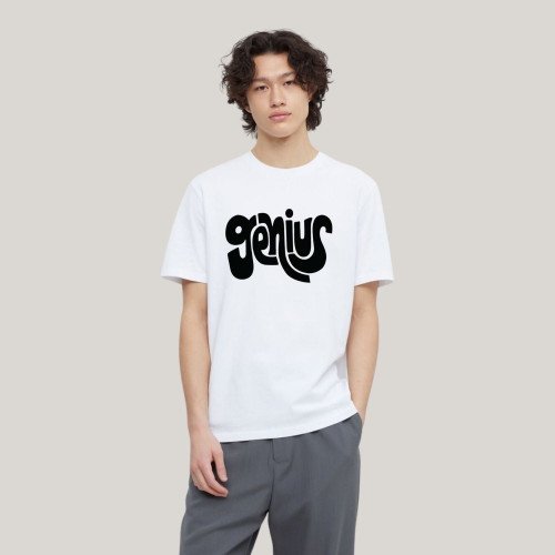 Round Neck | White | Genius