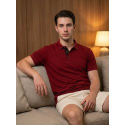 Golfer Mens Polo - French Wine