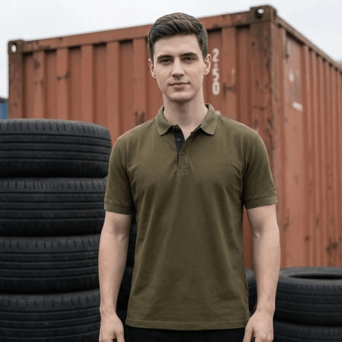 Golfer Mens Polo - Olive