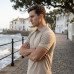 Golfer Mens Polo - Beige