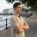 Golfer Mens Polo - Beige