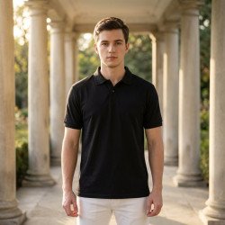 Golfer Mens Polo - Black