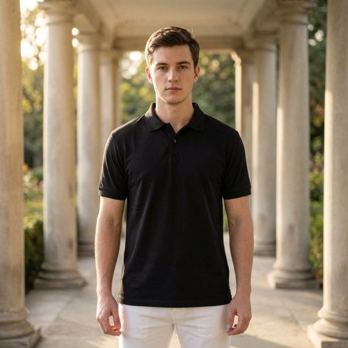 Golfer Mens Polo - Black