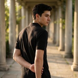 Golfer Mens Polo - Black