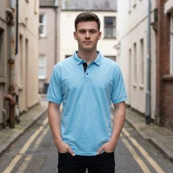 Golfer Mens Polo - Skyblue