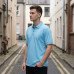 Golfer Mens Polo - Skyblue