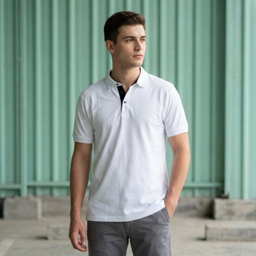 Golfer Mens Polo - White