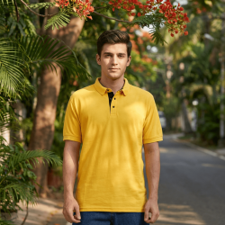 Golfer Mens Polo - Banana Yellow