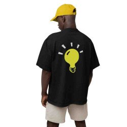 Oversized Men Black - Light Bulb