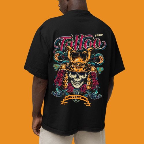 Oversized Men Black - Tattoo