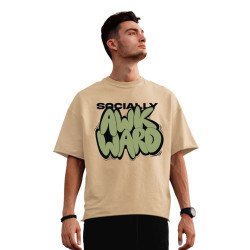 Oversized Men Camel - Socially Awkward