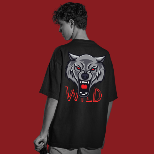 Oversized Men Black - Wild