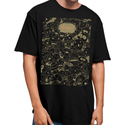 Oversized Men Black - Crowd
