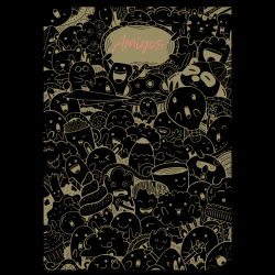 Oversized Men Black - Crowd