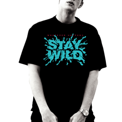 Oversized Men Black - Stay Wild